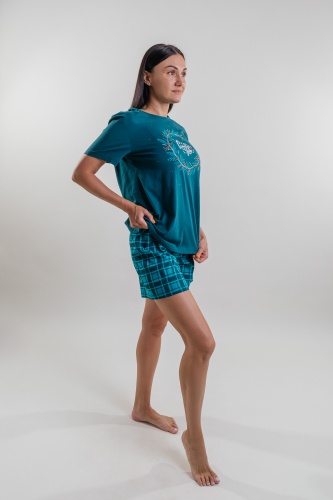 Пижама жен.(фуфайка+брюки пиж.укор.) В208164 СВИТАНОК трикотаж оптом
