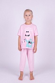 Пижама для дев.(фуфайка+брюки пиж.укор.) В203833
