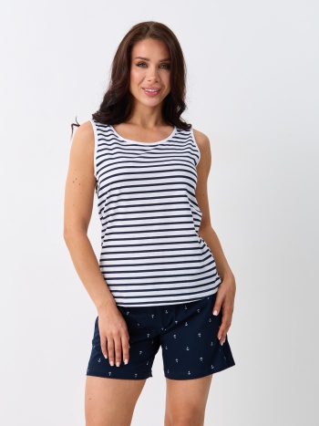 Пижама жен.(майка+брюки пиж.укор.) В201051 В201051 СВIТАНАК трикотаж оптом