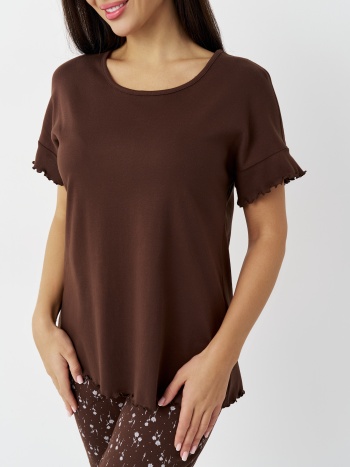 Пижама жен.(футболка,брюки пиж.укор.) В251189 В251189 СВIТАНАК трикотаж оптом