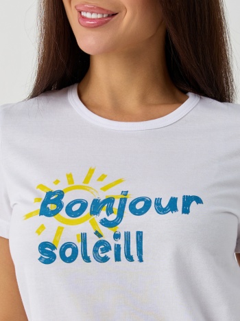 Пижама жен.(футболка,брюки пижам.) В201188 В201188 СВIТАНАК трикотаж оптом