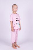 Пижама для дев.(фуфайка+брюки пиж.укор.) В203833