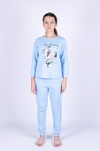 Пижама для дев.(фуфайка+брюки пиж.) В214515