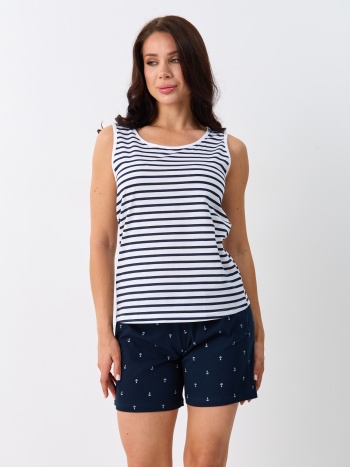 Пижама жен.(майка+брюки пиж.укор.) В201051 В201051 СВIТАНАК трикотаж оптом