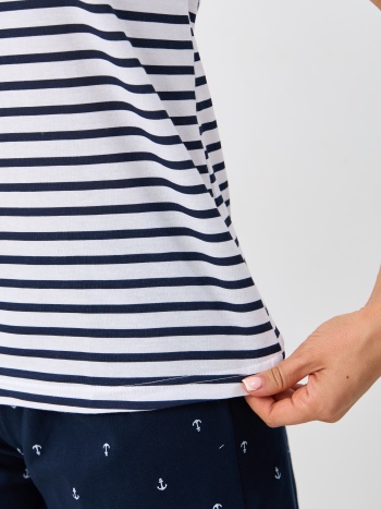 Пижама жен.(майка+брюки пиж.укор.) В201051 В201051 СВIТАНАК трикотаж оптом