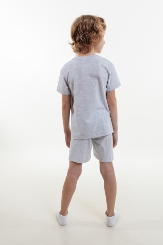 Пижама для мал.(футболка,брюки пиж.укор) В205486 СВИТАНОК трикотаж оптом