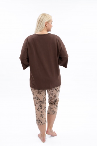 Комплект жен.(футболка,капри) В201045 СВIТАНАК трикотаж оптом